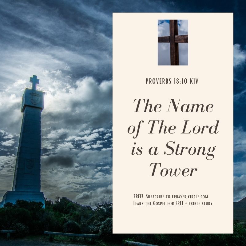 the name of the lord is a strongtower (800 × 800 px)